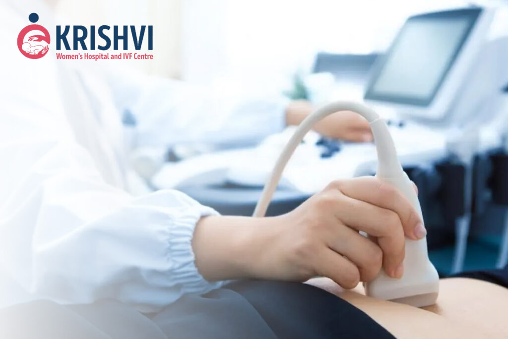 Anomaly scan pregnancy ultrasound image detecting fetal development and abnormalities at Krishvi IVF Ahmedabad, IVF treatment India, infertility treatment India, fertility clinic India, IVF doctor India, IVF success
